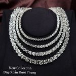 dây chuyền bạc xoắn đuôi phụng nhiều size sang trọng