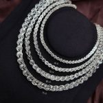 dây chuyền bạc xoắn đuôi phụng nhiều size sang trọng