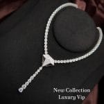 dây chuyền bạc mặt kim cương luxury sang trọng