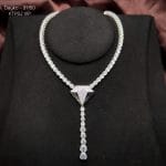 dây chuyền bạc mặt kim cương luxury sang trọng