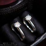 nhẫn nữ Moissanite NMOI19 chủ 5ly4 thiết kế 4 chấu