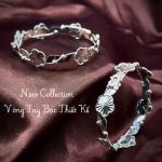vòng tay bạc VONG133, vòng tay bạc nữ, vòng tay bạc họa tiết hoa, vòng tay bạc cắt tia, vòng tay bạc thiết kế, vòng tay bạc thanh mảnh, vòng tay bạc sỉ, nguồn hàng vòng tay bạc