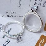 nhẫn nữ Moissanite NMOI19 chủ 5ly4 thiết kế 4 chấu