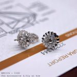 vỏ bông tai Moissanite 4.5ly xi kim