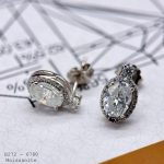 bông tai Moissanite oval B272