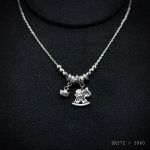 dây chuyền bạc nữ DAY72 charm ngựa bập bênh