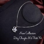 dây chuyền bạc nữ DAY69 ngựa bập bênh đá tròn