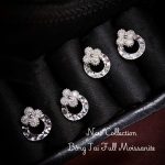 bông tai nữ full Moissanite BMOI30