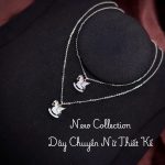 dây chuyền bạc nữ DAY75 ngựa cánh đá oval