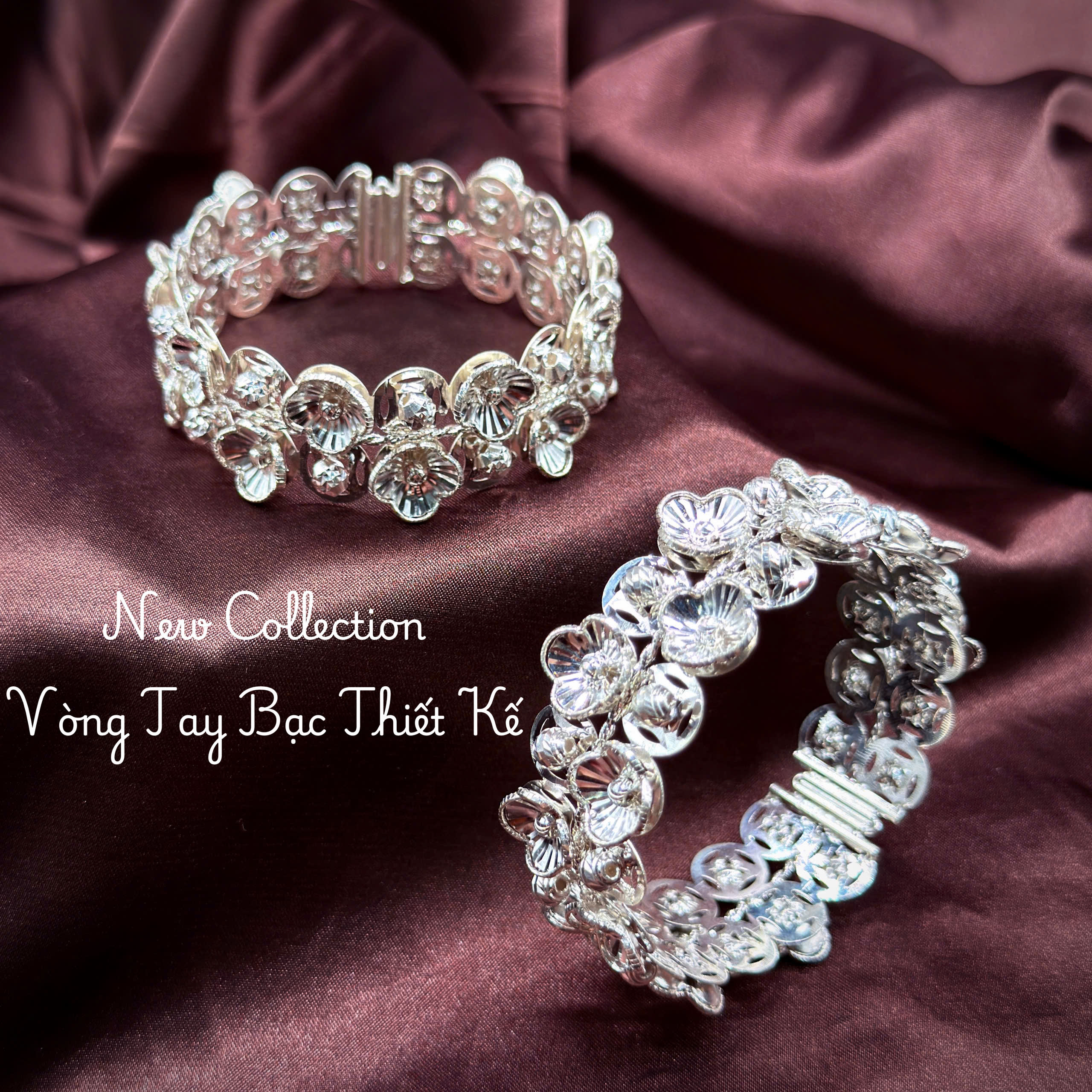 vòng tay bạc nữ VONG64