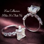 nhẫn bạc nữ đá chủ vuông 10x10 ly