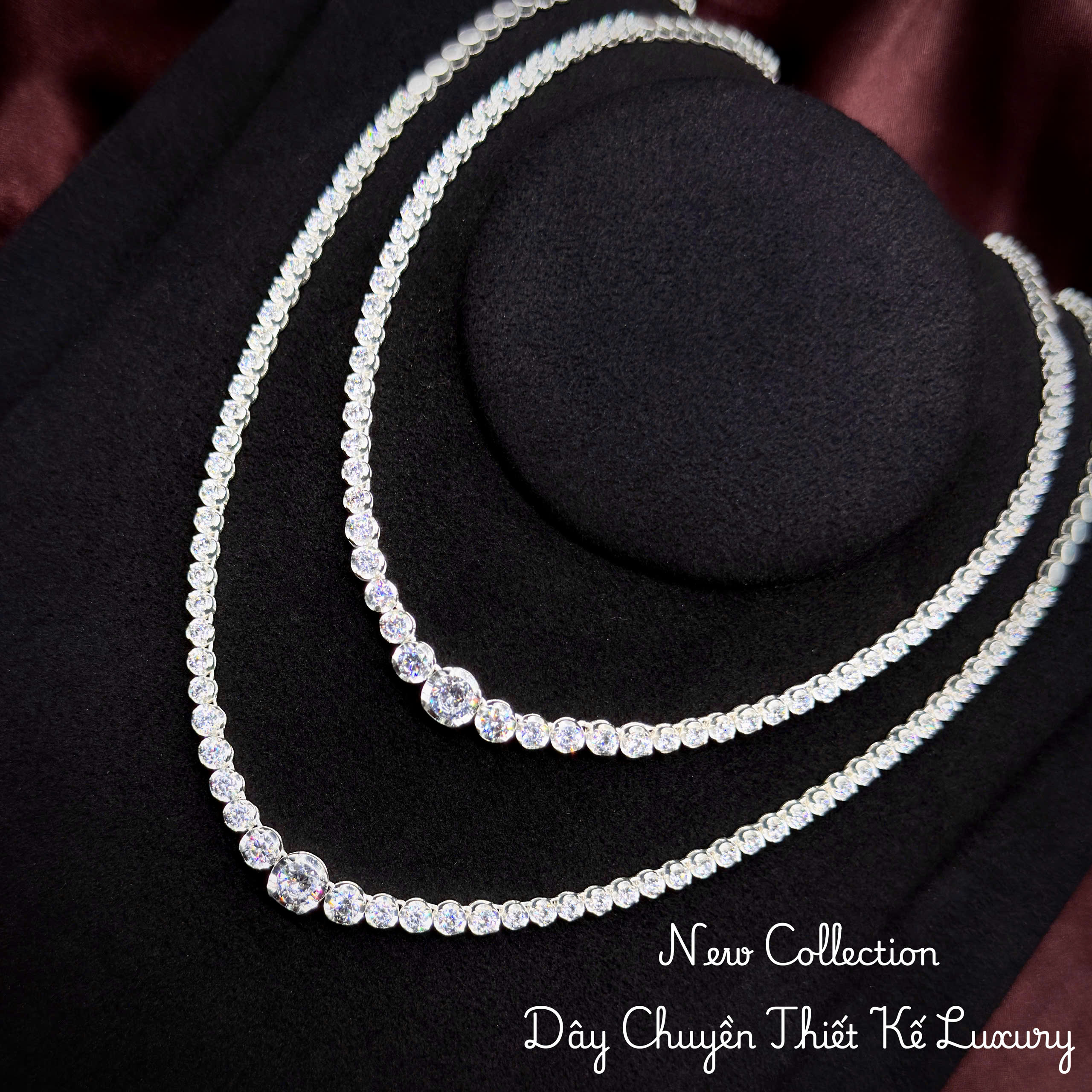 27 dây chuyền nữ đính đá