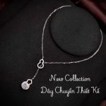 dây chuyền bạc hồ lô Moissanite