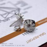 vỏ bông tai Moissanite 5.1ly xi kim