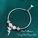 vòng tay nữ charm nàng tiên đính đá