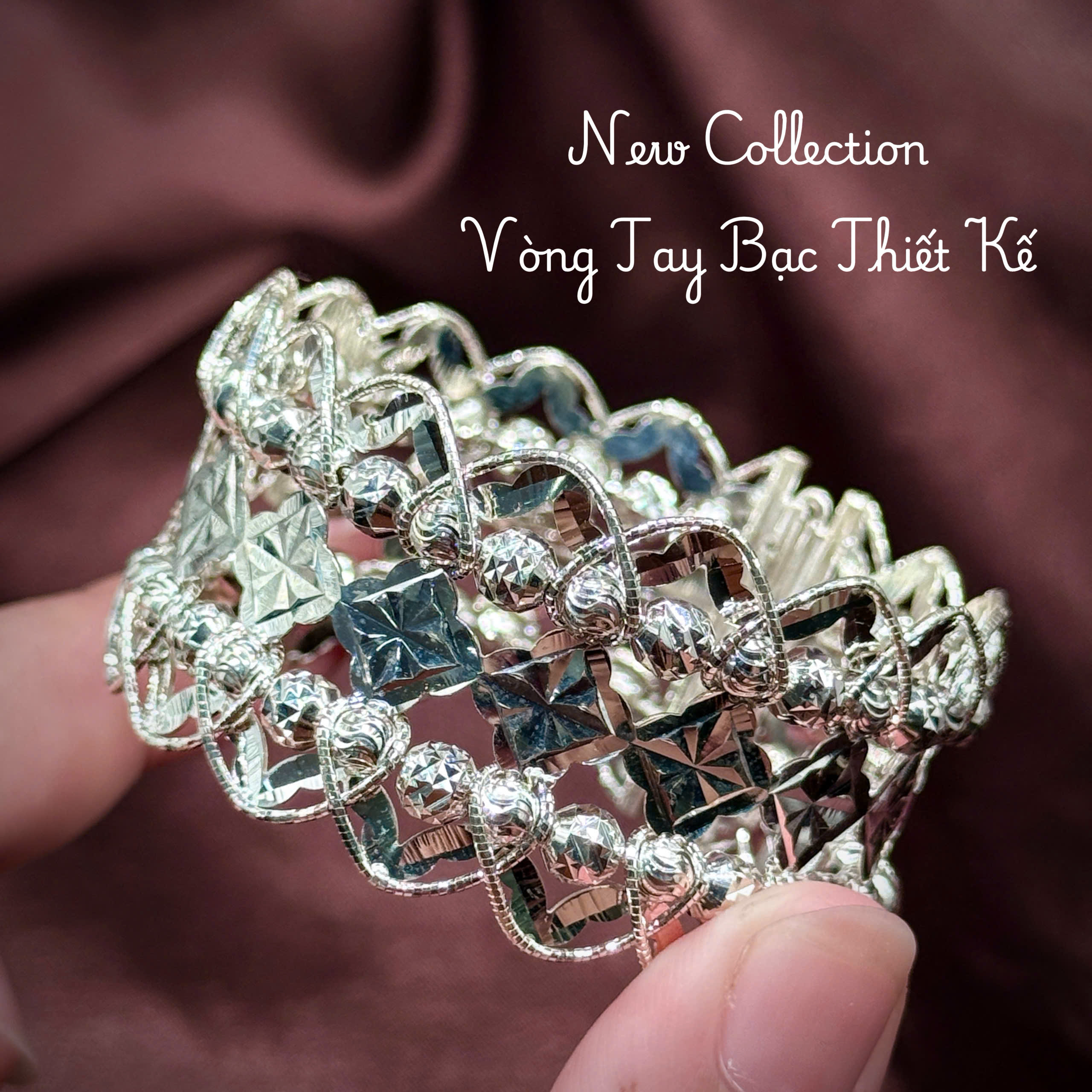 vòng tay bạc nữ VONG04
