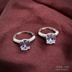 nhẫn bạc nữ đá chủ oval 9x12mm