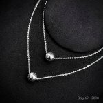 Dây chuyền Italy bi tròn DAY169 thiết kế thanh mảnh với quả cầu sáng